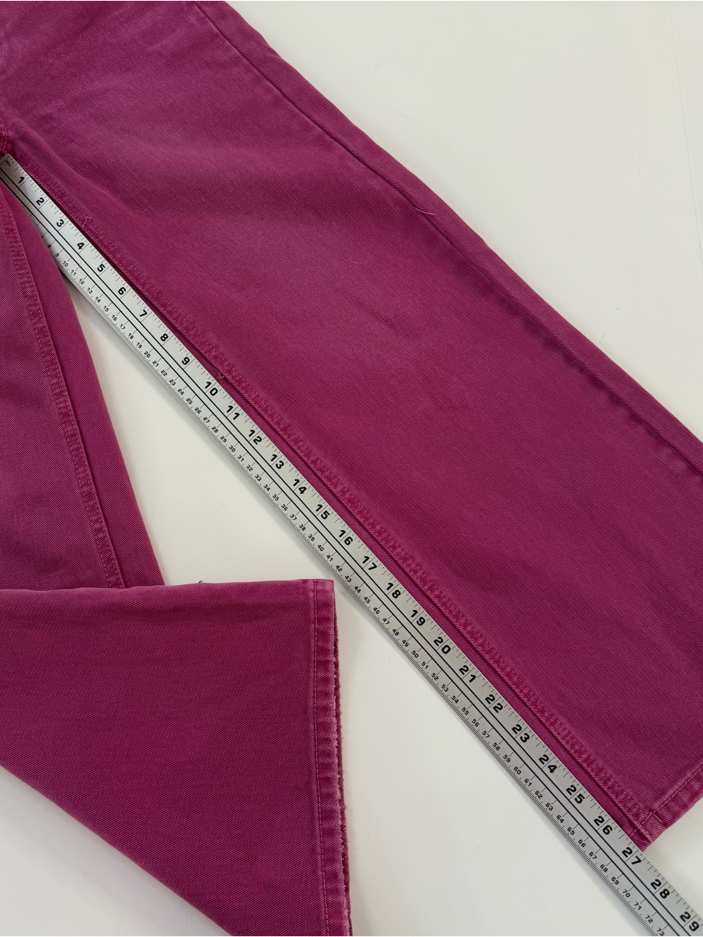 Urban Outfitters BDG Jeans Womens 24 Fuschia Purple High & Wide Ankle Crop - Picture 3 of 10